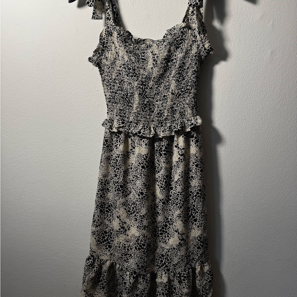 Elegant Black and White Women's Dress